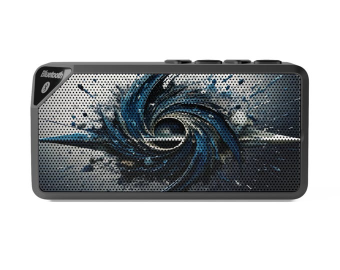 Blue Galaxy Swirl Bluetooth Speaker | Portable Wireless Speaker