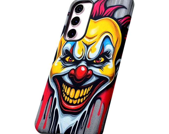 Creepy Grinning Clown Phone Case | Tough Case