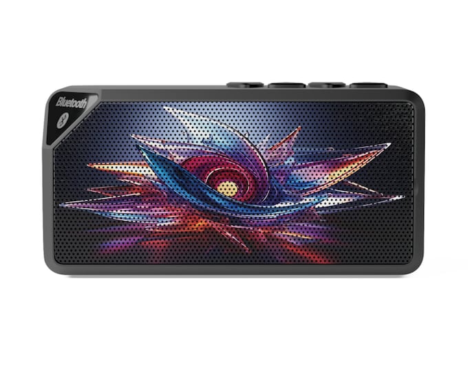 Abstract Cosmic Flower Bluetooth Speaker | Colorful Nebula Sound