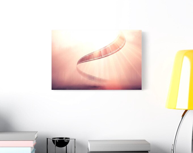 Film Reel Spiral Matte Canvas