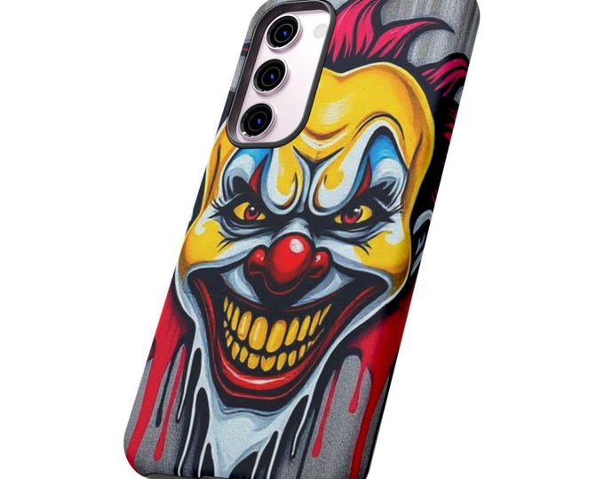 Creepy Grinning Clown Phone Case | Tough Case