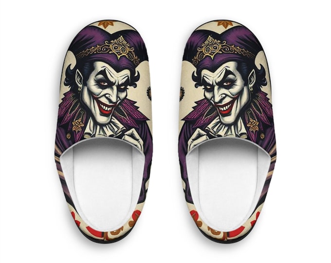 Laughing Joker Skull Slippers | Men's Indoor Slippers