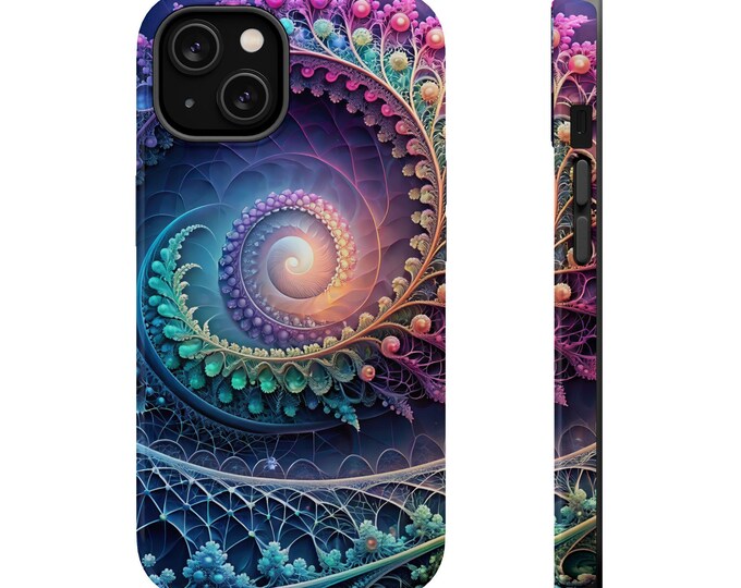 Colorful Fractal Spiral Phone Case | Magnetic Impact-Resistant Case