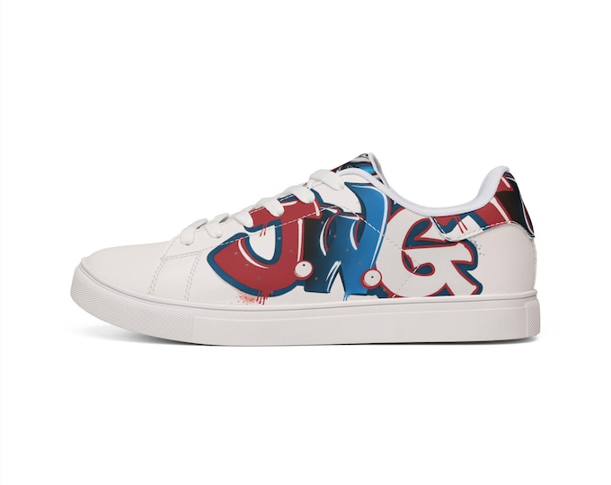 Graffiti JWG Sneakers | Mens Low-Top Leather Sneakers