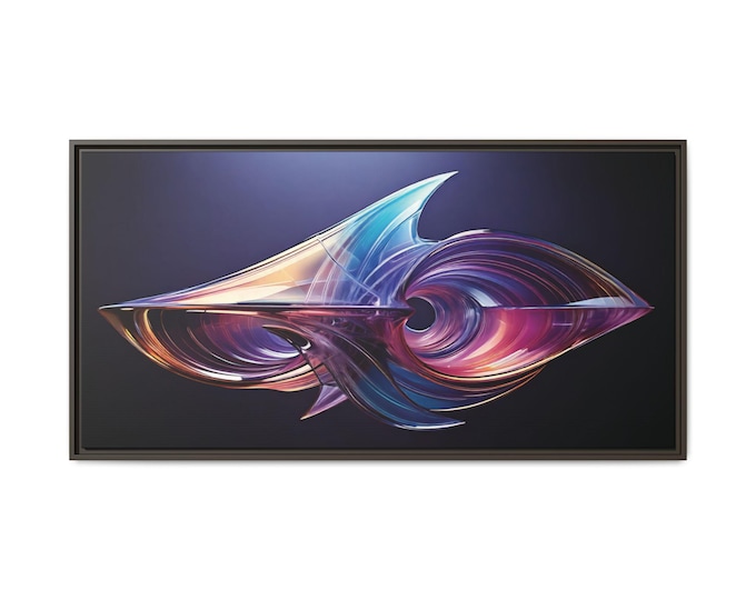 Abstract Colorful Swirl Art Matte Canvas