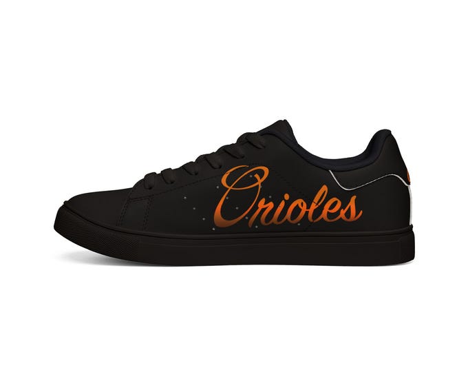 Orioles Script Logo Sneakers | Women's Low-Top Leather Sneakers