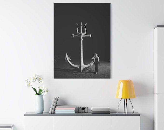 Anchor Sculpture Canvas | Matte Stretched Wall Art