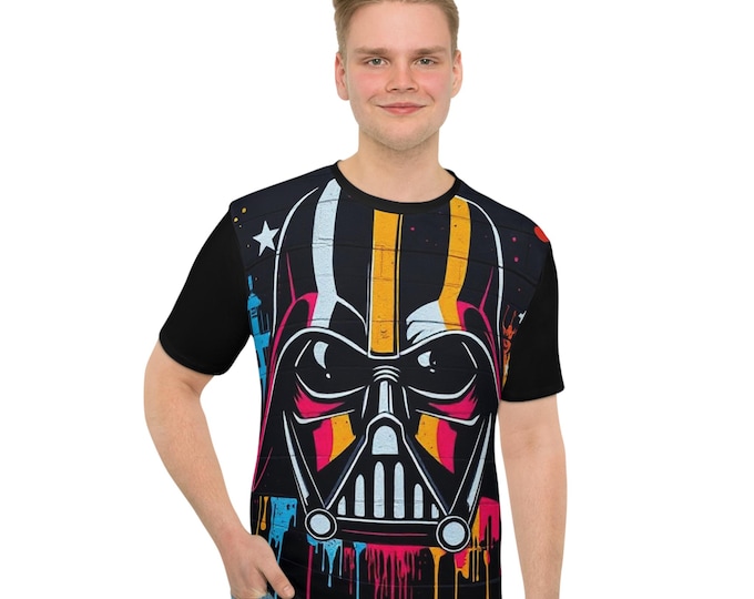 Neon Darth Vader Mask T-Shirt | All-Over Print