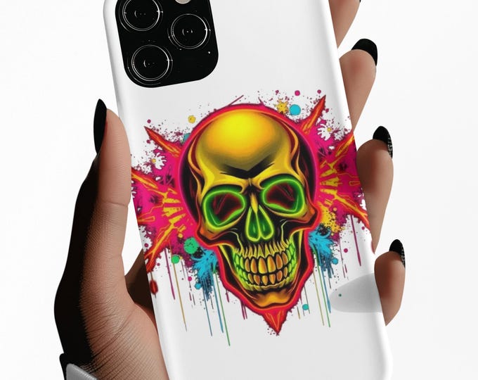 Neon Skull Phone Case | Tough Case