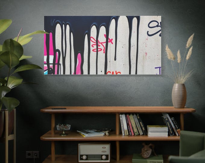 Graffiti Drip Art Matte Canvas