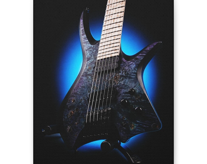 Electric Guitar Art Matte Canvas