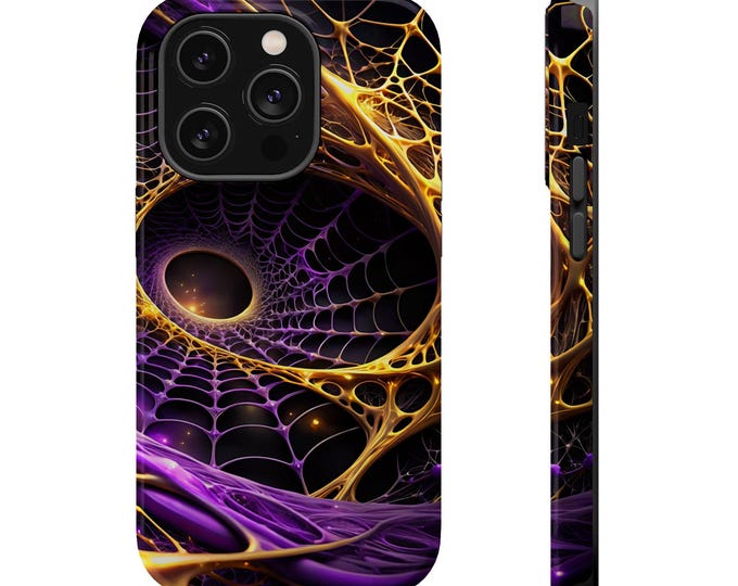 Abstract Fractal Web Phone Case | Magnetic Impact-Resistant Case
