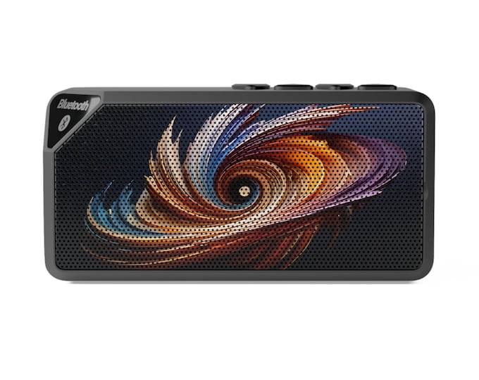 Abstract Galaxy Swirl Bluetooth Speaker | Portable Wireless Audio