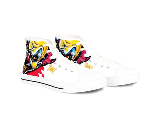 Evil Circus Clown Men's High Top Sneakers
