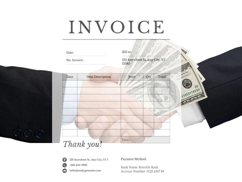 Editable Invoice Template for Canva – Small Business Billing (digital ...