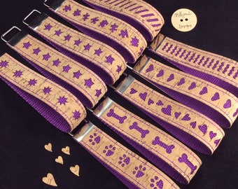 SVG Cutwork 1&quot; Key Fob Bundle SET #1 - 10 SVG files for creating cork fabric/Kraft-Tex/marine vinyl overlays - MollyMade