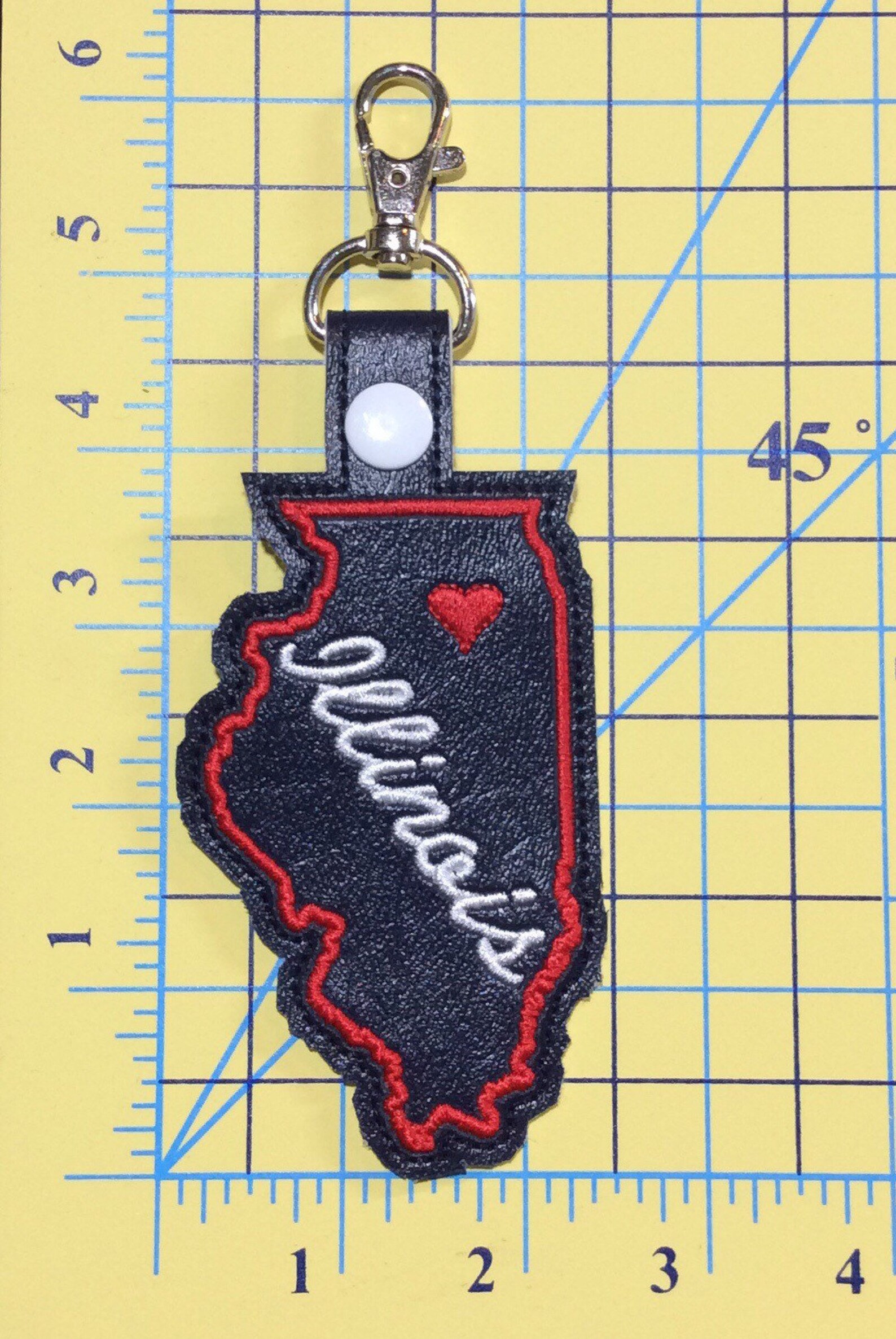 Illinois State Snap Tab DIGITAL DOWNLOAD in the Hoop Etsy