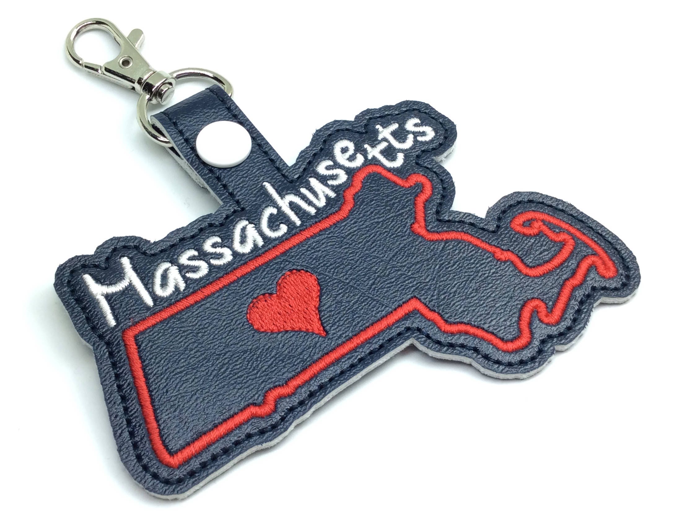 Massachusetts state snap tab DIGITAL DOWNLOAD In The Hoop Etsy
