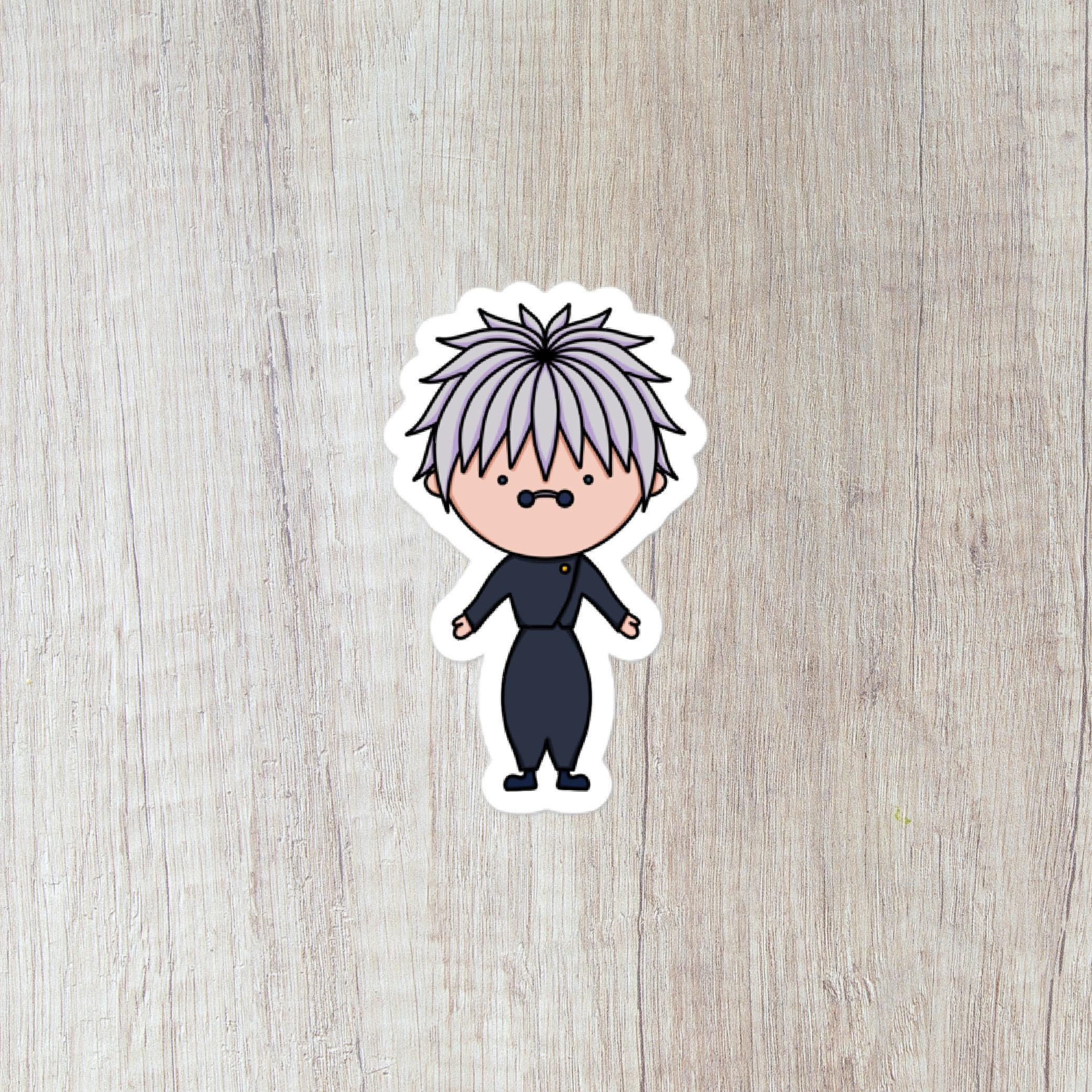 Satoru Gojo Chibi Sticker (digital Download PNG) | Kawaii Jujutsu ...
