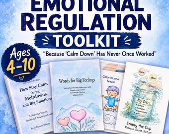 Emotional Regulation Toolkit | Parent Book, Scripts & Activities for Big Feelings