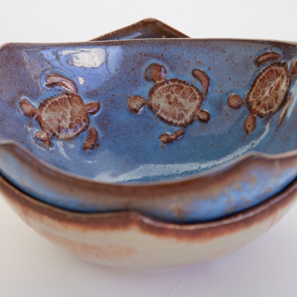 Stunning Sea Turtle Bowl by Clay Creature Comforts