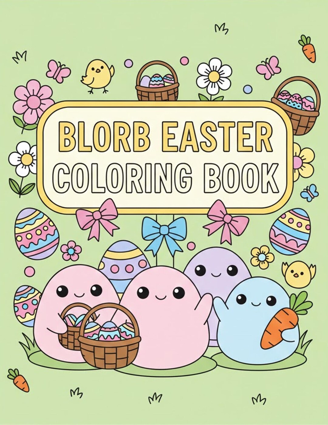 Blorb Easter Coloring Book for Children & Adults! (over 20 Full Pages ...