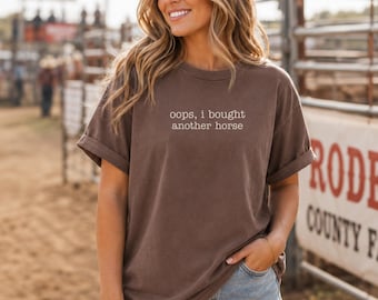 Funny Horse Shirt Minimalist Equestrian Shirt Horse Rider Gift for Horse Lover Gift for Horse Mom Shirt Minimalist Horse Comfort Colors Tee