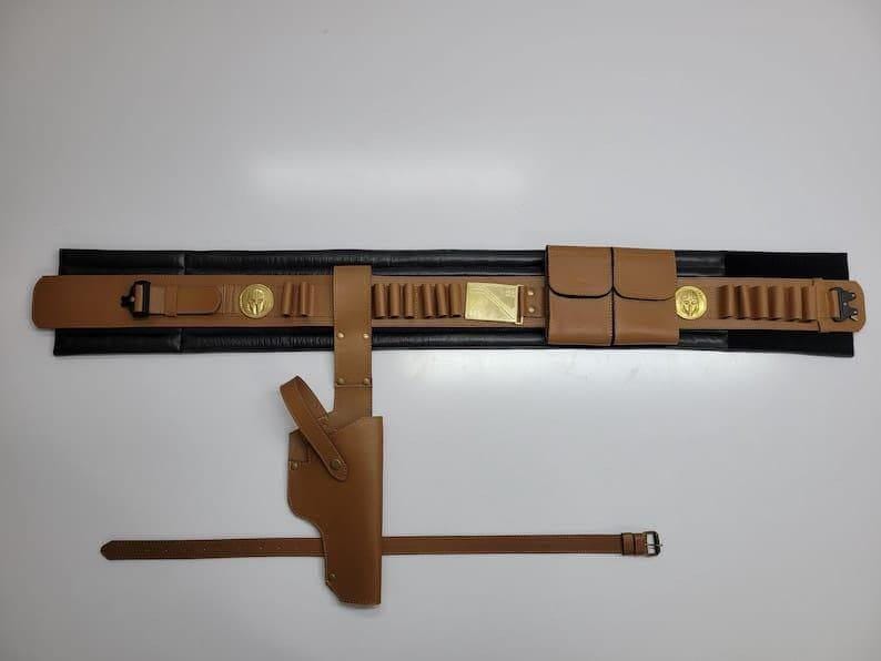 Book of Boba Fett Belt Star Wars Cosplay Genuine Mandalorian | Movie-Inspired Boba Fett Belt image 10