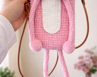 Pink Panther Handytasche, niedliche Cartoon Handykette, Mini Handytasche, Kawaii Kleine Tasche, Geschenk für Sie