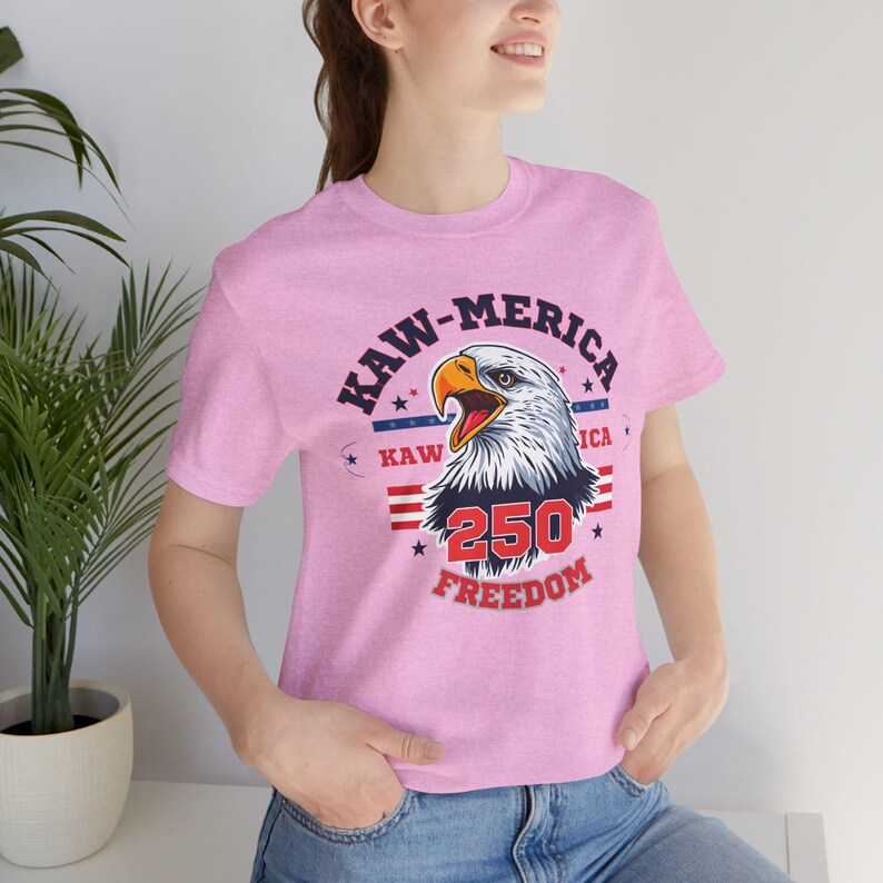 Kaw-Merica 250 Freedom T-Shirt | America 250th Anniversary Tee | Patriotic Eagle Shirt | Fourth of July Gift image 12