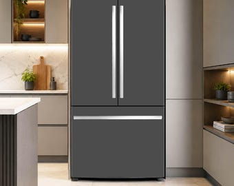 Matte Farbe Kühlschrank Wrap Vinyl Aufkleber Moderne Kühlschrankabdeckung