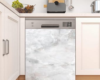 Carrara Marmor Spülmaschinen Magnet oder Vinyl Cover - Kitchen Remodel Look