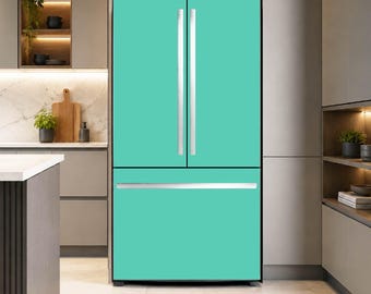 Matt Solid Color Kühlschrank Wrap Vinyl Aufkleber Cover