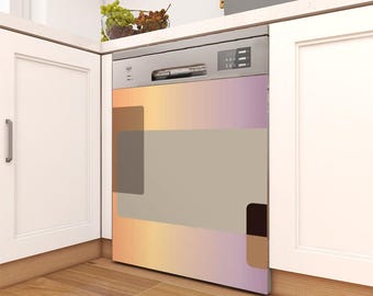 Geometrische Spülmaschinen Magnet oder Vinyl Cover Wasserdicht und langlebig Abnehmbar und wiederverwendbar
