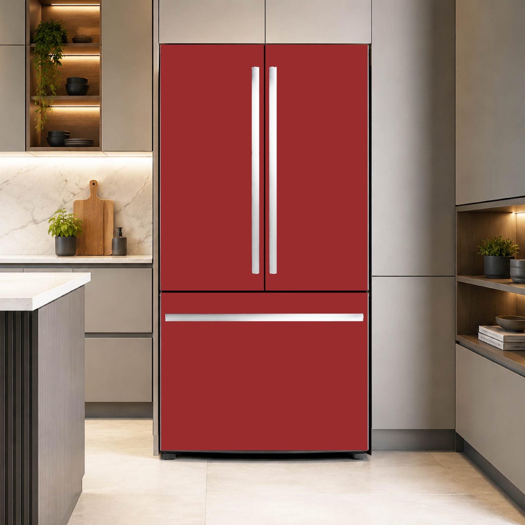 Lava Falls Modern Kitchen Upgrade With a Lava Falls Color Fridge Wrap ...