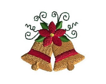 CURLY CHRISTMAS BELLS 4inch-12 Machine Embroidery Designs CD FREE SHIPPING CURLY CHRISTMAS BELLS 4inch-12 Machine Embroidery Designs CD FREE SHIPPING