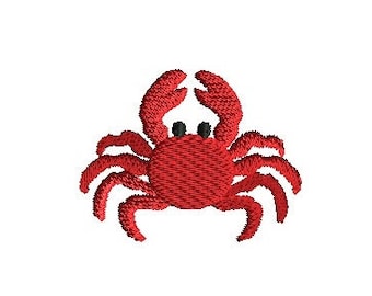 Mini Crab 2 Machine Embroidery Design-INSTANT DOWNLOAD