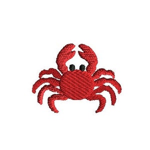 Mini Crab 2 Machine Embroidery Design-INSTANT DOWNLOAD