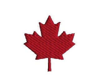 Mini Canada Maple Leaf Machine Embroidery Design-INSTANT DOWNLOAD