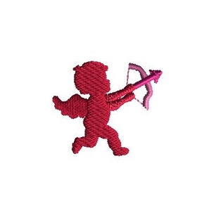 Diseño de bordado a máquina de mini Cupido con flecha - DESCARGA INSTANTÁNEA