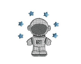 Mini Astronaut Machine Embroidery Design-INSTANT DOWNLOAD