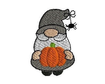 Mini Halloween Gnome Machine Embroidery Design-INSTANT DOWNLOAD