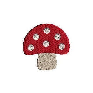 Mini Mushroom with Dots Machine Embroidery Design-INSTANT DOWNLOAD
