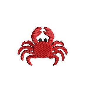 Mini Crab 2 Machine Embroidery Design-INSTANT DOWNLOAD