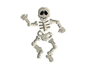 Mini Dancing Skeleton Machine Embroidery Design-INSTANT DOWNLOAD-3 sizes