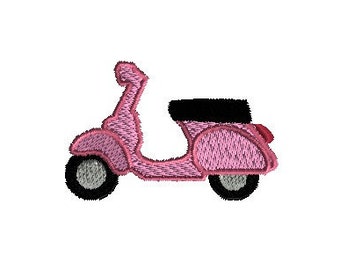 Mini Scooter 2 Machine Embroidery Design-INSTANT DOWNLOAD-3 sizes