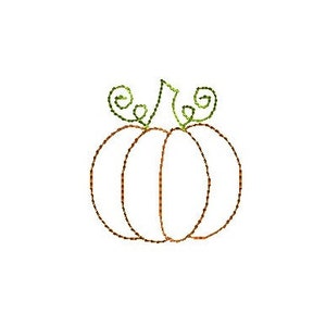 Mini Pumpkin Stitch Machine Embroidery Design-INSTANT DOWNLOAD