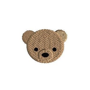 Mini Bear Head Machine Embroidery Design-INSTANT DOWNLOAD