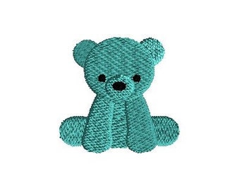 Mini Teddy Bear Machine Embroidery Design-INSTANT DOWNLOAD