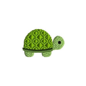 Mini Turtle 2 Machine Embroidery Design-INSTANT DOWNLOAD